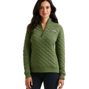 Vineyard Vines Quilted Green Shep Shitt XXS